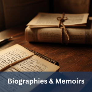 An antique journal with handwritten notes and tied vintage books on a wooden desk, symbolizing history and personal storytelling.